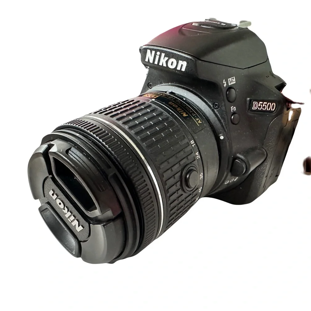 Nikon D5500 with 3 lenses, accessories and bag